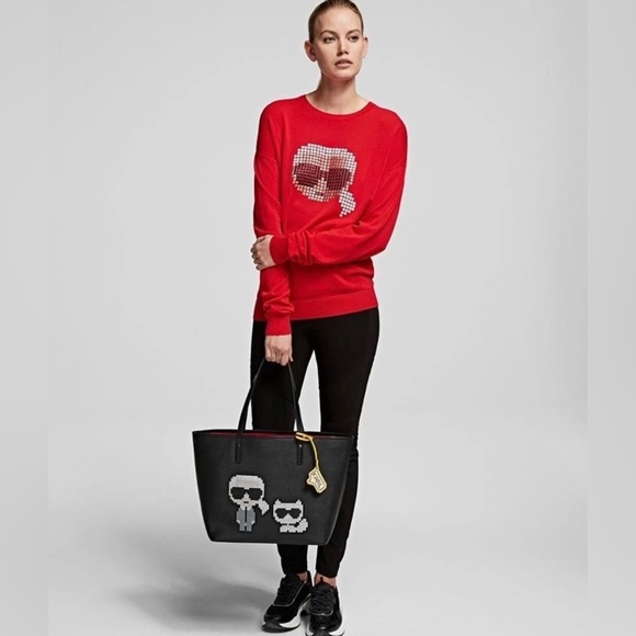 KARL LAGERFELD Tote Bag K/PIXEL KARL & CHOUPETTE - Picture 4 of 4